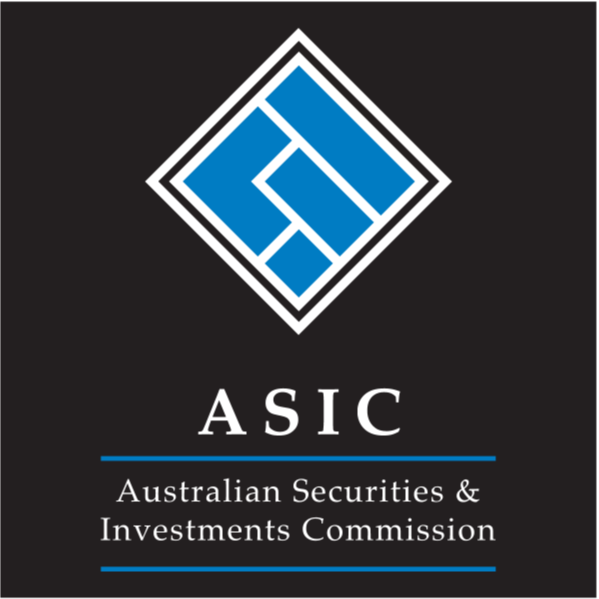 ASIC registered badge icon representing official registration with the Australian Securities and Investments Commission